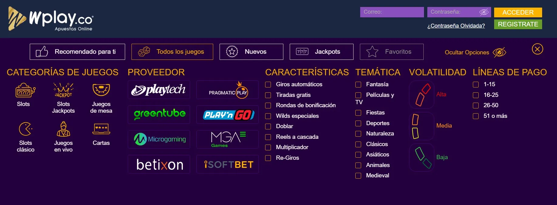 colombia mejores casinos WPlay